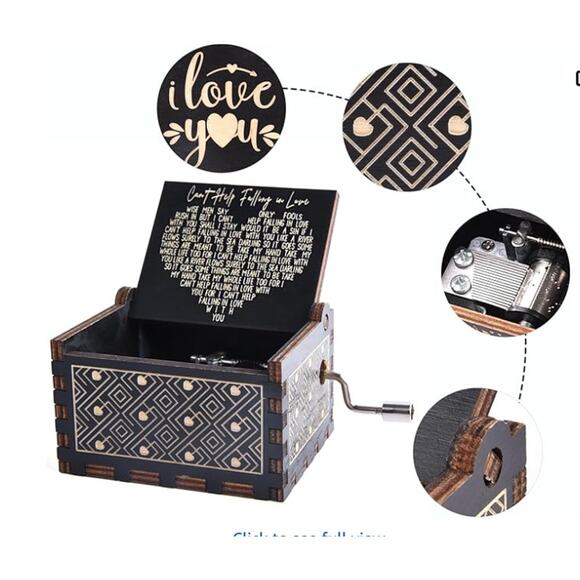 BOGO Wooden Music Box, Can't Help Falling in Love Music Box Gift BUY 1 GET 1 - Picture 6 of 6